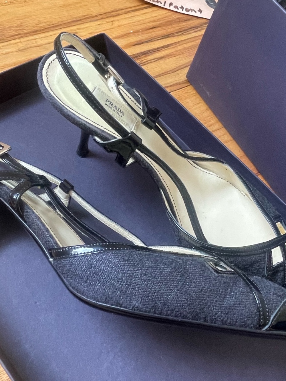 PRADA kitten heel size 38